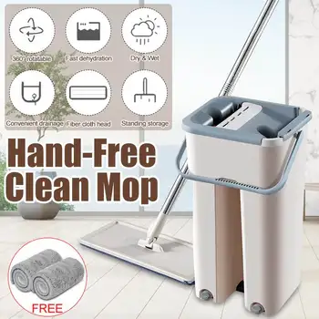 

Spray Magic Automatic Spin Mop Avoid Hand Washing Ultrafine Fiber Cleaning Cloth Home Kitchen Wooden Floor Lazy Fellow Mop