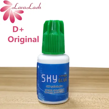 

1 Bottle Korea Sky Glue Eyelash Adhesive for Eyelash Extensions Sky D+ Green Cap eyelash Glue MSDS 5ml False lash glue Tools