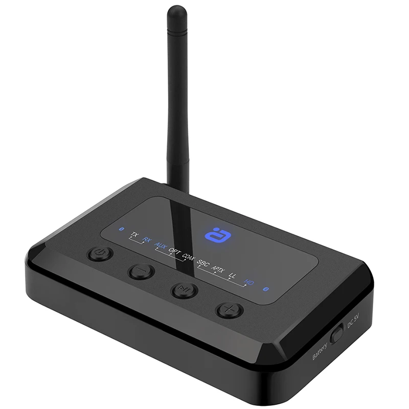 ABKT-MR265 Bluetooth 5,0 HD аудио передатчик приемник 2-в-1 двойной режим для ТВ/колонки/PC оптический коаксиальный AptX LL/HD