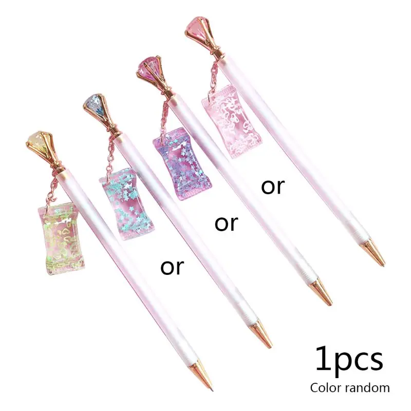 Cute Automatic Pencil Activity Pencils Diamond Candy Pendant Writing Tool Stationery Supplies 19QA | Канцтовары для офиса и