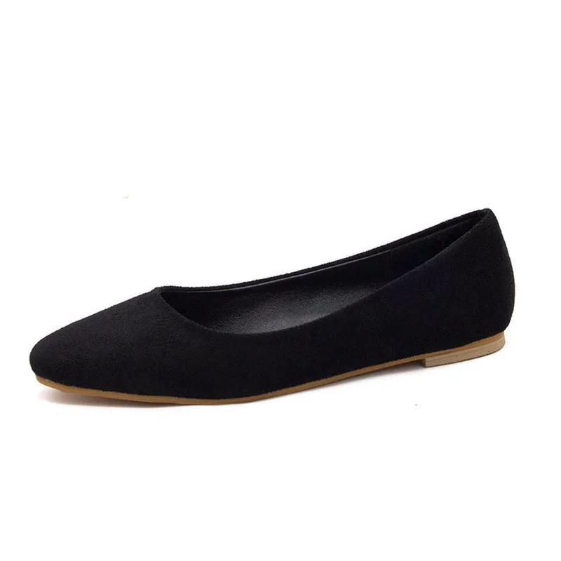 

Bailehou Women Flats Shoes Spring Slip On Flat Loafers Pointed Shallow Ballet Shoes Casual Soft Ballerina Female Mujer K2-68