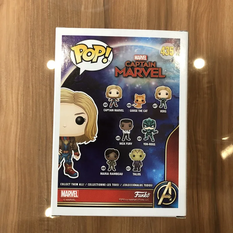 Эксклюзивный официальный Funko pop Капитан Marvel-Carol Danvers Виниловая фигурка Коллекционная модель игрушки с оригинальной коробкой