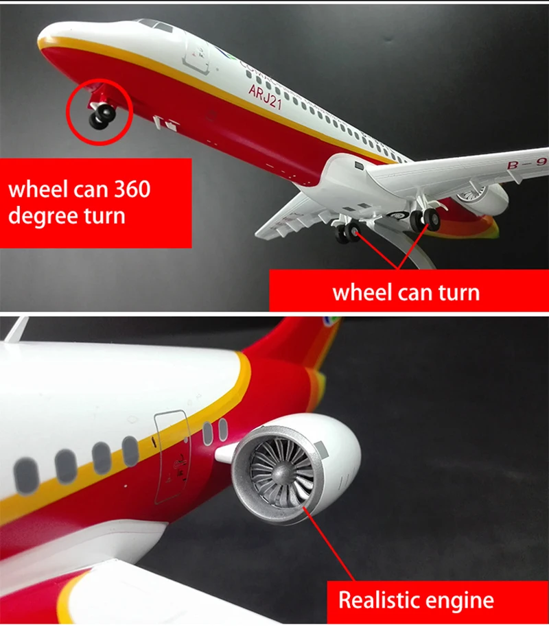 1/100 масштаб сплава самолета ARJ21 COMAC китайские игрушечные модели самолетов детей подарок для коллекции