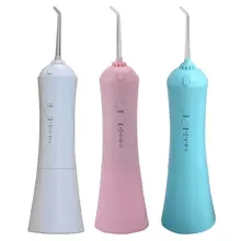 Электрический зубной воды Flosser Jet беспроводной Оральный ирригатор 3 режима USB с 2 головками