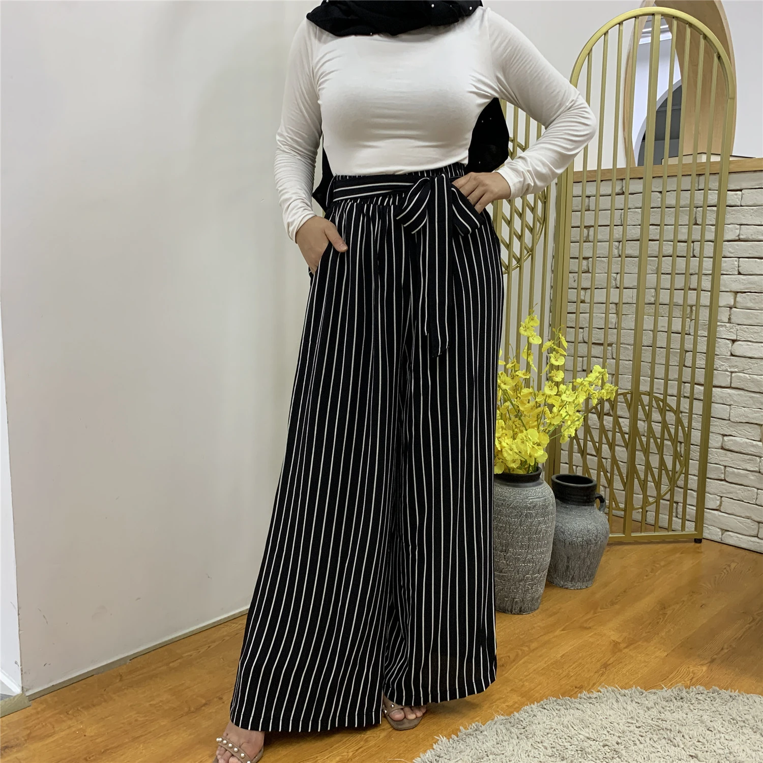modest palazzo pants