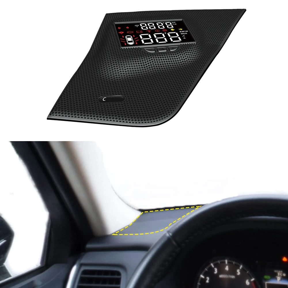 For Toyota Crown S210 2015 2016 2017 Mirror HUD Auto Car Head Up Display Windshield Glass Projector Security Alarm RPM Voltage | Автомобили