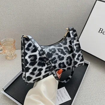

Fashion Animal Pattern Handbag Women Hobos PU Leather Ladies Shoulder Bag Female Underarm Bags Bolsa Bolsas de ombro
