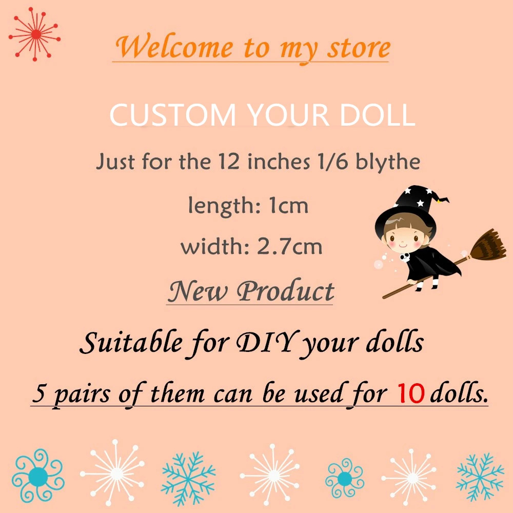 Blyth doll ледяные ресницы 5 пар ресниц для пользовательских diy глаз