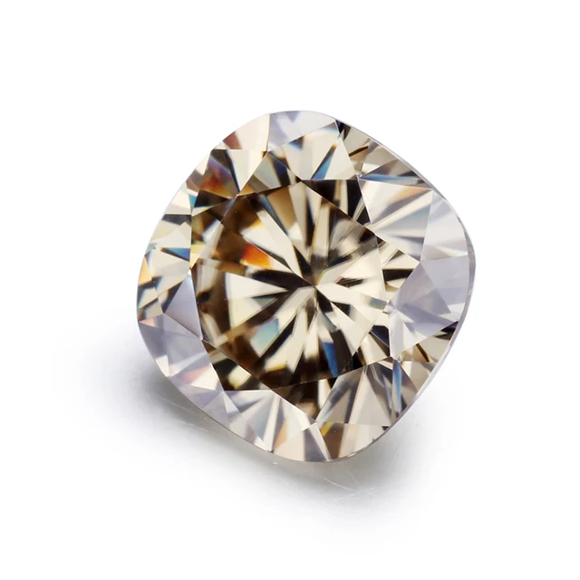 US $379.00 STARSGEM Elegant Jewelry Loose Moissnite Light Champagne Moissanite