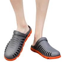 Модные мужские шлепанцы; Летняя мужская обувь; дышащие пляжные спортивные шлепанцы для прогулок; мужская обувь на плоской подошве; x27s; 18Apl25