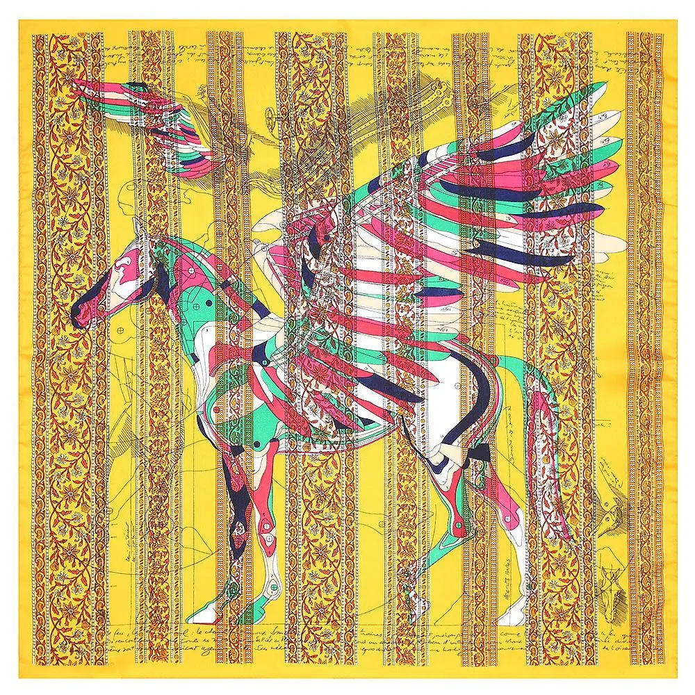 Square Silk Scarf Pegasus Pattern Popular Decorative Scarf Ladies Girl  Birthday Gift R35 - AliExpress