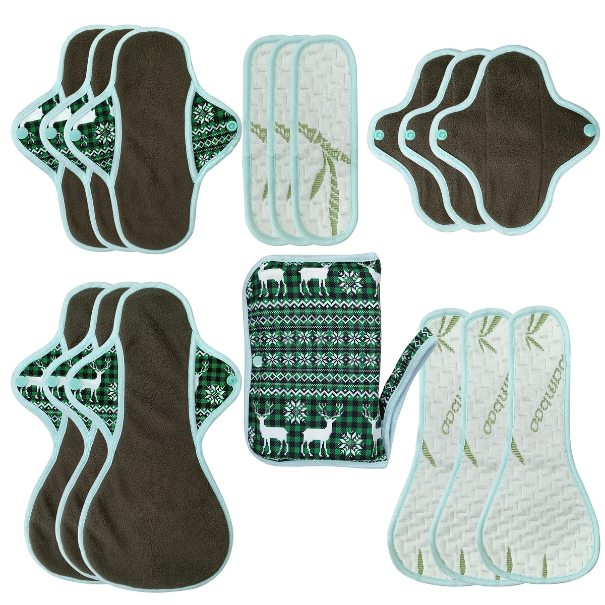 High quality Sanitary Napkin Reusable Pad and Wet bag Washable Panty Lining With Absorption expanded Bamboo Charcoal | Красота и