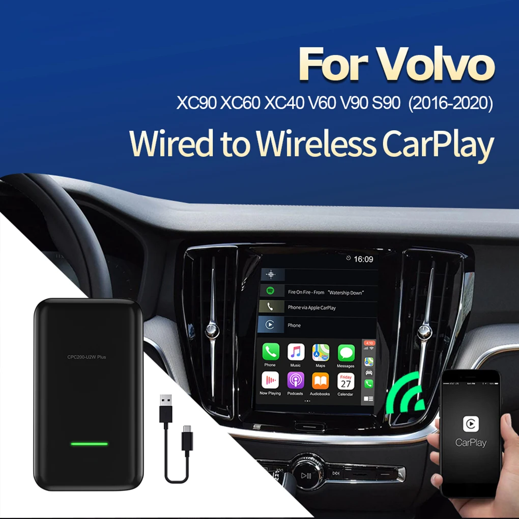 Carlinkit 2,0 CarPlay Wireless für Volvo XC90 XC60 XC40 S90 V90 V60