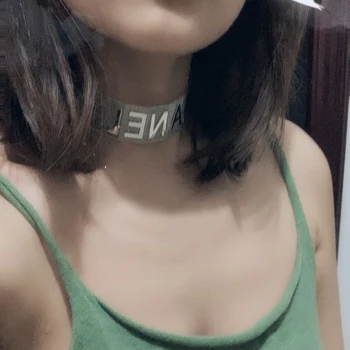 

2020 Elegant Letter Choker Necklaces For Women Gold Silver Color Statement Necklace Long Chain Jewelry Party Gifts Accessories