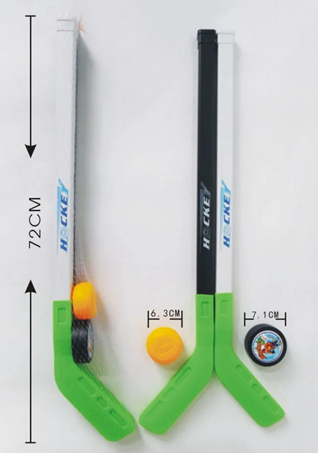 4pcs/set Winter Ice Skate Hockey Stick Training Tools Plastic Winter Sports Toy 72cm Fits For 3-6 years Kids Children
