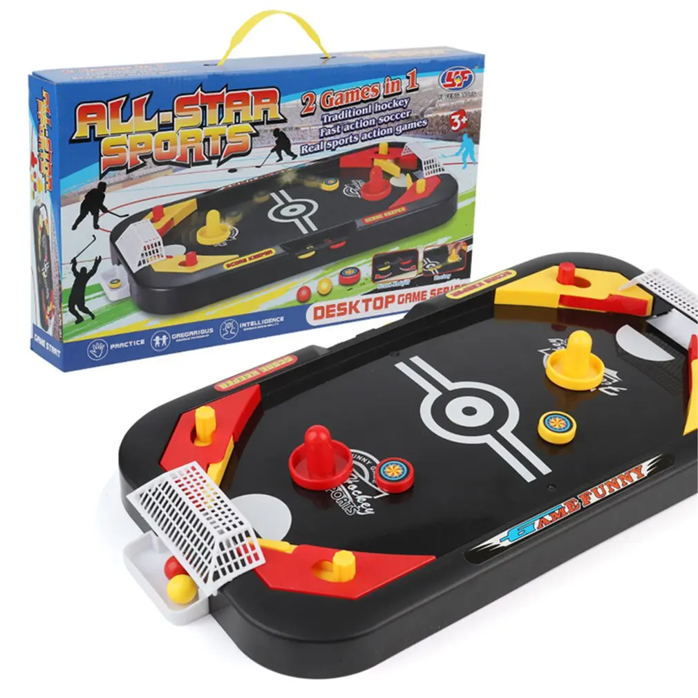  2 In 1 Ice Hockey Table Game Competitive Game Mini Soccer Table Parent-Child Interactive Children'S