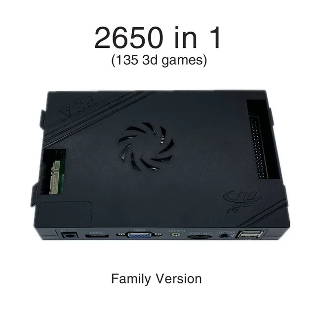 Семейная версия 2650 в 1, мультиигровая приставка для дома, ТВ, игровая доска, печатная плата, видео 3D игры, HDMI, VGA, для аркадной машины с монетоприемником - Цвет: 1660 IN 1 HOME