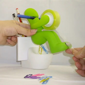 

Multi-purpose Tape Seat Small Person Toilet Tape Dispenser Tapes Cutter Office School Supplies Storage Box Stationery Gifts