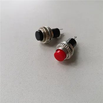 

40pcs DS-314 switch push switch button 250V 0.5A power supply button self reset switch no lock mounting 10mm Doorbell switch