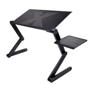 

Portable foldable adjustable folding table for Laptop Desk Computer mesa para notebook Stand Tray For Sofa Bed Black 2PCS