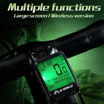 

Wireless Bicycle Computer Bike Motorcycle Speedometer Digital Stopwatch Odometer Thermometer LCD Backlight Rainproof