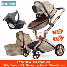 Детская коляска 3 в 1, популярная туристическая система для мам, высокая прогулочная коляска с люлькой в, складная коляска для новорожденных, F22