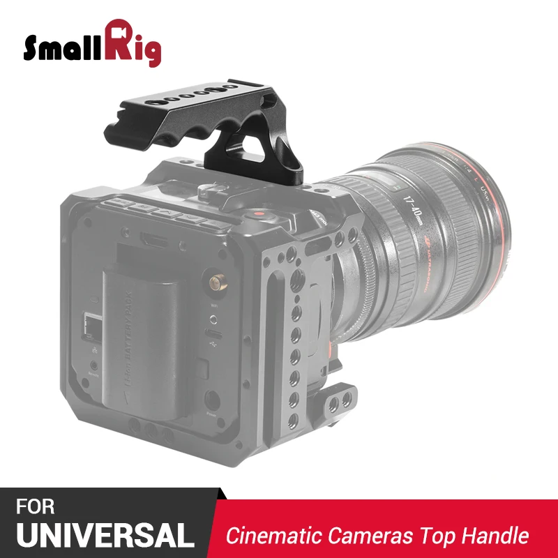 

SmallRig Universal Top Handle for Cinematic Cameras W/ 1/4 3/8 Thread Holes Arri Locating Holes For Magic Arm DIY Options 2393