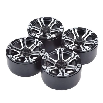 

4PCS RC Rock Crawler Metal 1.9 inch BEADLOCK Wheel Rim for 1/10 Axial SCX10 90046 90047 TAMIYA CC01 D90 RC Car