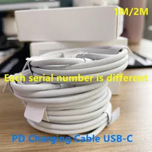 10 adet/grup PD şarj kablosu USB C telefon için 12 11 Pro Max veri kablosu tipi C hızlı şarj USB C çekirdekli yeni kutusu