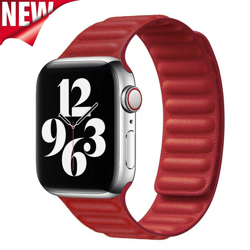 Ремешок для наручных часов iWatch series 6 SE 5 4 3 2 1 42 38 мм кожаный | Наручные часы