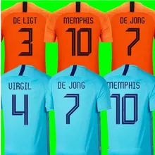 Футбольные майки из Нидерландов, футбольные комплекты, футболка DE LIGT VAN DIJK VIRGIL jersey STROOTMAN MEMPHIS PROMES