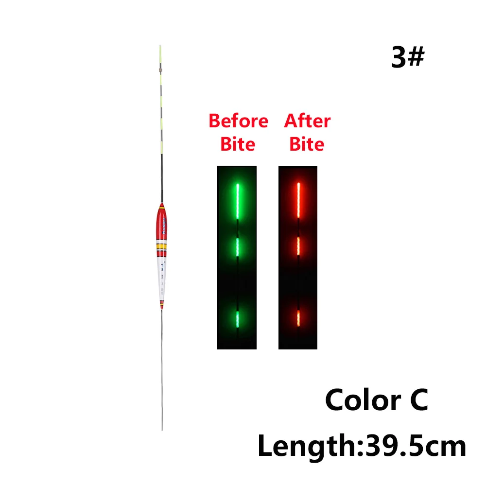 Умный поплавок для рыбалки, сигнализация для укуса рыбы, приманка для укуса, гравитационный Сенсор, светодиодный Изменение цвета освещения, автоматический ночной электронный буй - Цвет: Color C - 3