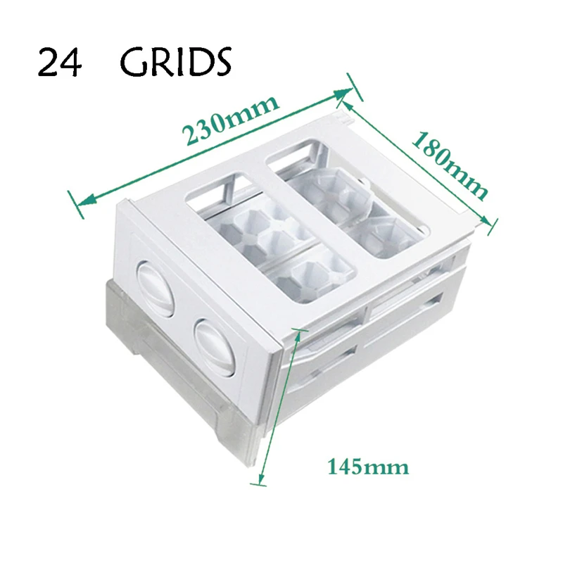  DIMRE Silicone Ice Tray Mold Storage Box Household Refrigerator  Ice Cream Mold Storage Ice Ball Ice Making Box with Lid WHYSFX (Size : A4)  : לבית ולמטבח