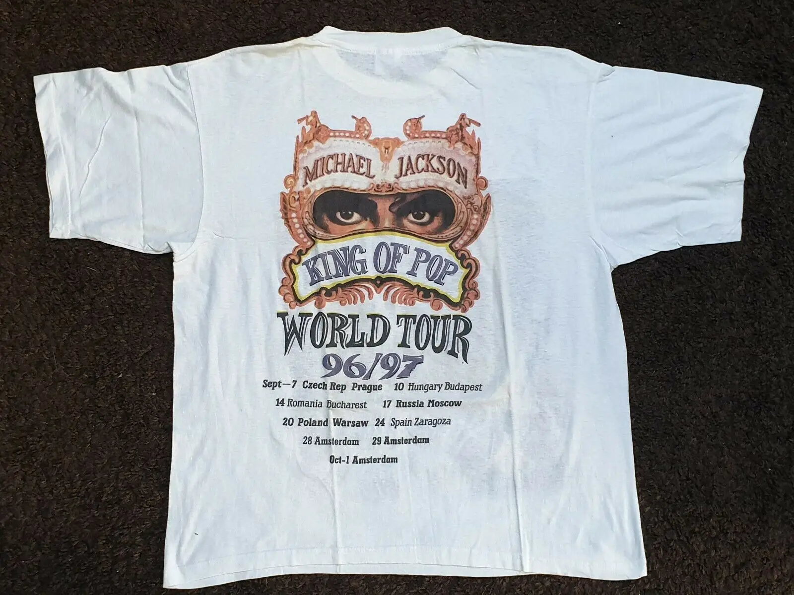 Майкл Джексон история World Tour 1996/97 концертный тур России 2019 Новый Для мужчин