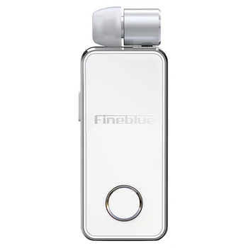 

FineBlue F2 Wireless Bluetooth Business Headset,Hands-Free Vibration Alarm Wearing Clip-On Headset for Iphone11 Xiaomi Huawei Ma