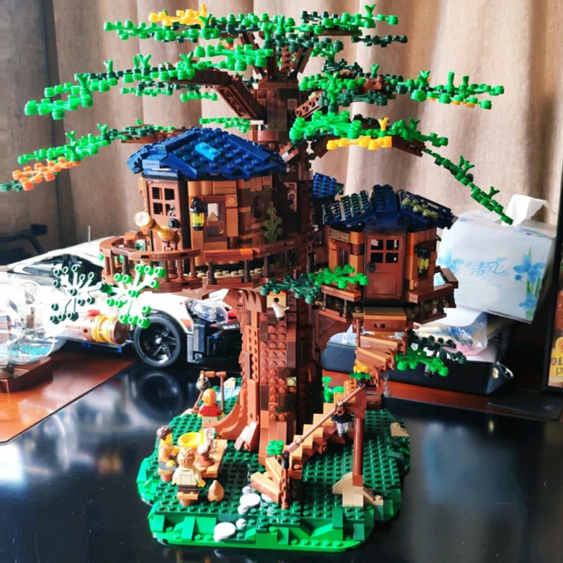 

New Tree House 3000+pcs Compatible Idea Series 21318 Building Blocks Bricks Educational Toys Birthdays Christmas Gifts