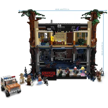 

In Stock 2499pcs Fit 75810 Stranger Things Turning the World Upside Down Building Blocks Bricks Set Birthday Toys