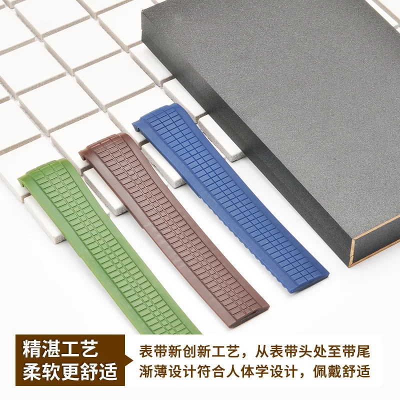 Silicone watch band substitute patek philippe Aquanaut series 5164 5165 5167 men's watchband sports waterproof 21mm