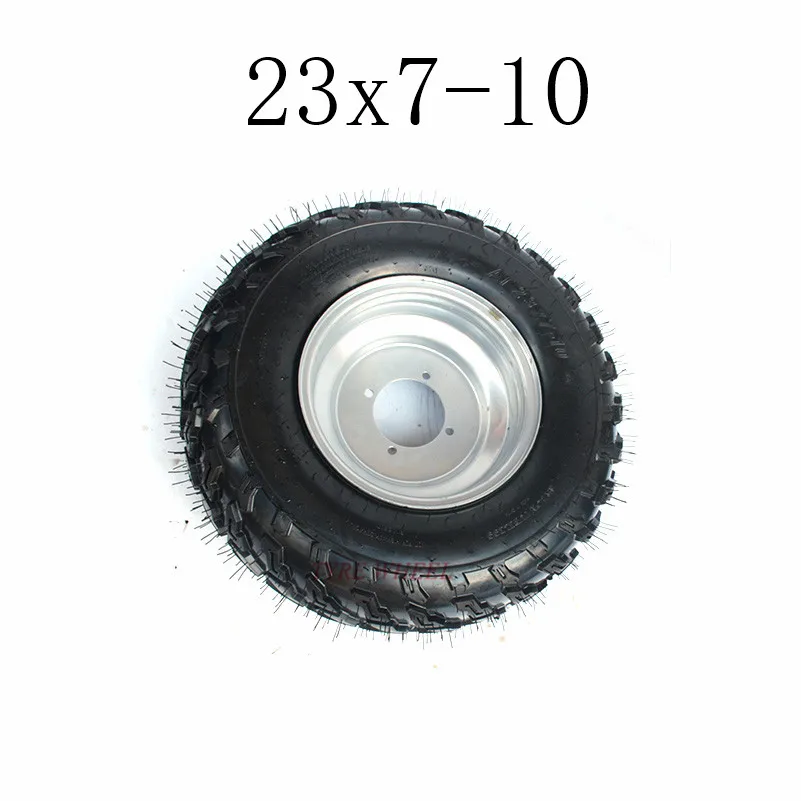 Картинг детская коляска ATV UTV AT23X7-10 дюймов бескамерное колесо шины AT23x7-10 дюймов вакуумных шин с ступица из алюминиевого сплава