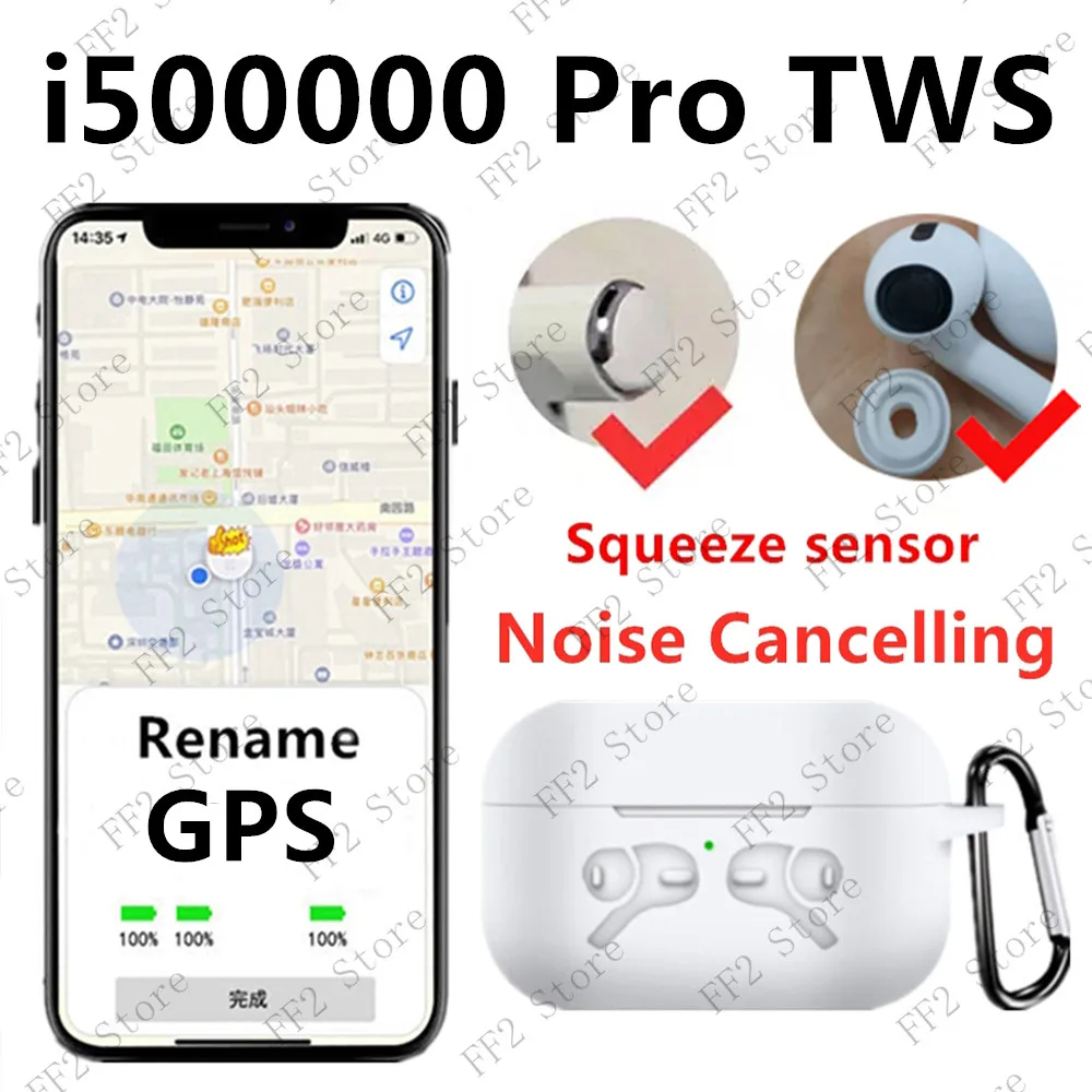 

i500000 Pro Tws wireless headset 1: 1 air 3 pressure sensor bluetooth headset earbuds Pk i500 i1000 i9000 i50000 i9000X i9000Pro