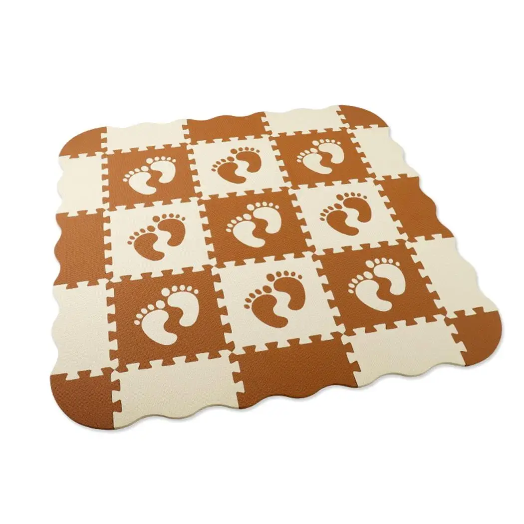 Baby Foam Play Mat Animal Printed Crawling Pad With Fence Kids Multicolor Room Decor - Цвет: hk029