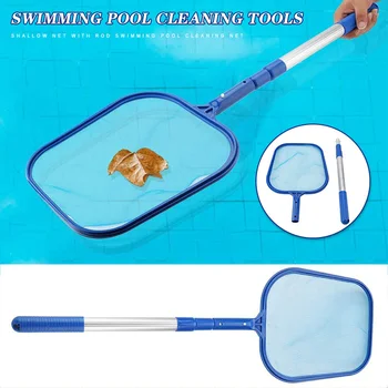

Swimming Pool Cleaning Tool Pond Tub Leaf Skimmer Mesh Net with Telescopic Pole Pool Cleaning JS22