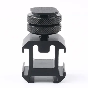 

Three Head Hot Shoe Base Set Adapter For Video Light Practical Replacement On Camera Mount Smooth Extend Port Professional Metal