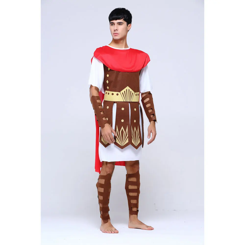 Adult Men Greek Roman Warrior Gladiator Costume Knight Julius Caesar Costumes Halloween Carnival Mardi Gras Fancy Dress Umorden cosplay costume men festival costume set men medieval costume