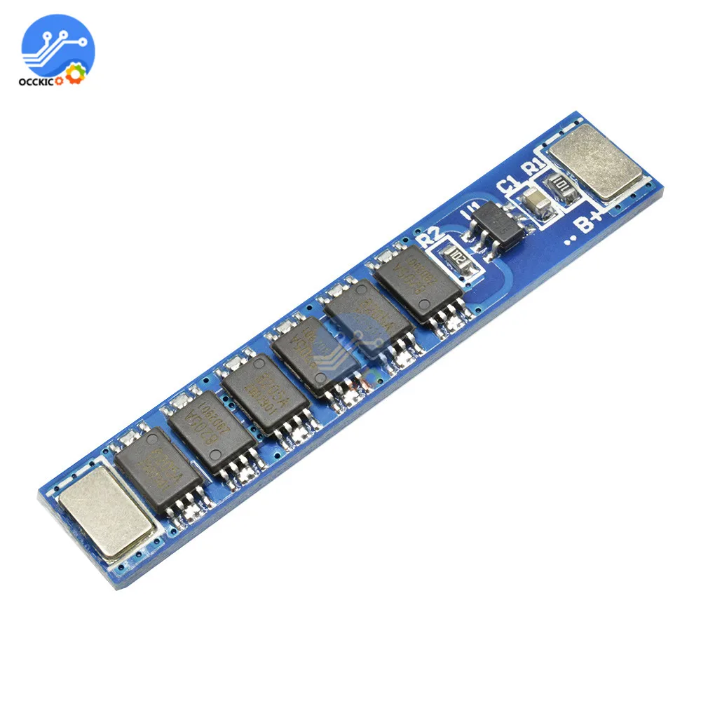 5 шт./лот BMS 1S 5A 10A 15A 3 7 V 3MOS 4MOS 6MOS 18650 Защитная плата для зарядки литиевой батареи 16850