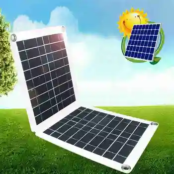 

60W Waterproof Solar Panel 18/12 /5V USB Solar Panel for Car Battery Charging Camping Controller Solar Charger Power