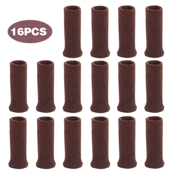 

16Pcs Chair Leg Socks Cloth Gloves Floor Protection Knitting Chair Socks Table Furniture Feet Sleeve Cover Noise Reduction