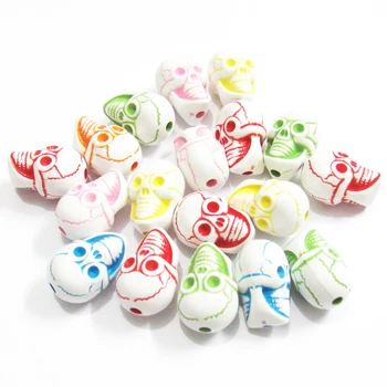 

Wholesale Newest Acrylic Skull Beads For Fashion Halloween Jewelry /DIY Hand Made
