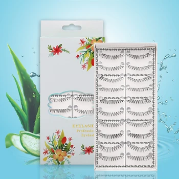 

10Pair Natural Mink False Eyelashes+Liquid Eyeline Pen Long-lasting Extension Eyelash soft Reusable Fake Eye lashes Make up Tool
