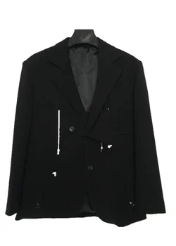 

S-6XL!!2020 men's casual style short style suit jacket black special-shaped lighter head suit man